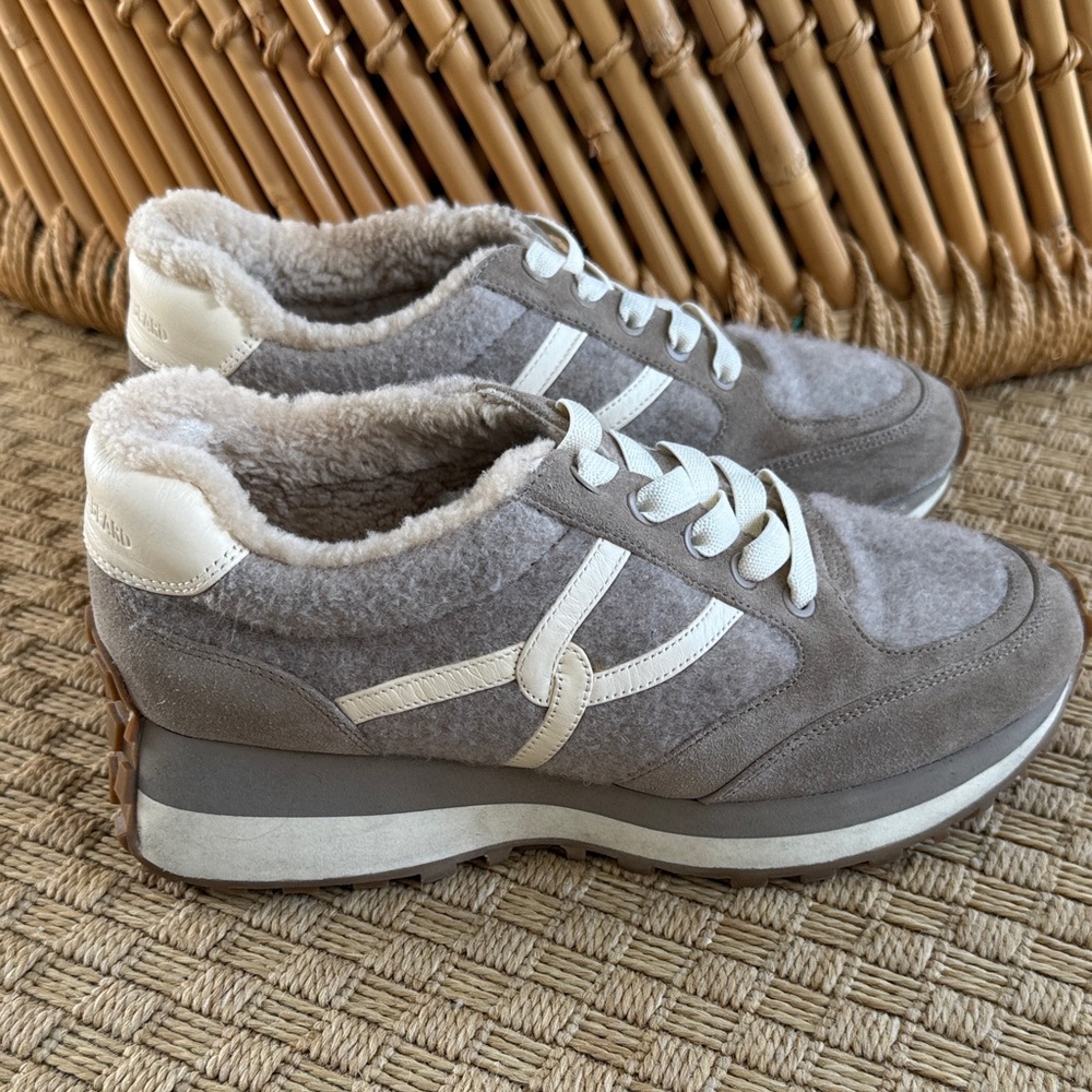 Veronica Beard Valentina Shearling Sneakers 9
